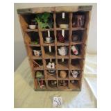 WOOD PEPSI POP CRATE FULL OF MINIATUTES