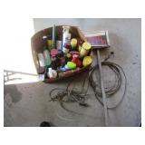 BIG BOX PAINT; GARDEN ITEMS ;DOG CABLES