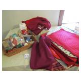 BIG BOX OF HOLIDAY PLATE MATS; HOLIDAY TABLE