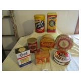 8- COUNTRY STORE ADVERTISING TINS
