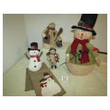 4 SNOWMAN DECOR ; MORE