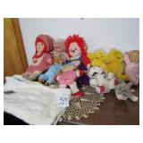 VINTAGE DOLLS ; CLOWN DOLL ' MORE