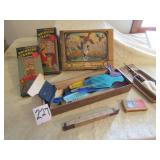 MOTHER GOOSE DRINKING STRAWS ; VINTAGE COMBS;
