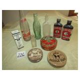 OLD POP BOTTLES ; COUNTRY STORE ADVERTISING