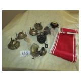 8 OIL LAMP BURNERS; MORE