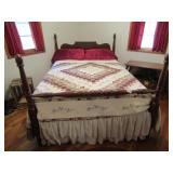 VINTAGE 4 POSTER FULL SIZE BED - NOT THE QUILT ON