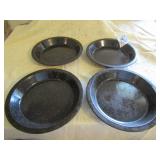 4 GRANITE PIE PLATES