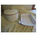 RED & WHITE GRANITEWARE