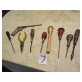 VINTAGE ICE PICKS; OLD TOOLS