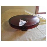 9' ROUND RUBY RED CAKE STAND