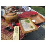 BIG TEA POT ; WOOD BOWL ; DECOR; MORE