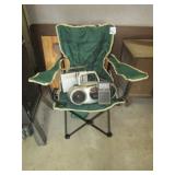 FOLDING LAWN CHAIR ; RADIOS