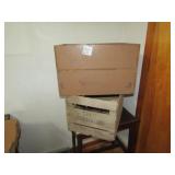 2 WOOD CRATES