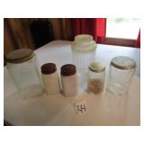 OLD BAKER CABINET JARS; TEA JAR