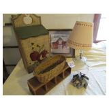 NEW CANDLE BOX ; VANITY LAMP; DECOR; TIN COOKIE