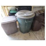 3 TRASH CANS
