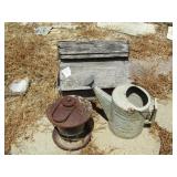 SPRINKLER CAN ; OLD ROUGH BARN ; BIRD FEEDER