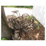 OLD HORSE DRAWN 2 ROW PLANTER YARD ART