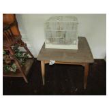 VINTAGE BIRD CAGE ;MID CENTURY LAMP TABLE