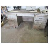OLD METAL DESK