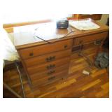 4 DRAWER MID CENTURY DESK