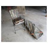 HUNTING BOW CASE; ARROWS; DEER BLIND CHAIR