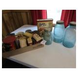2- I/2 GAL. CANNING JARS ; COUNTRY STORE ADV.