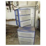 3- 3 DRAWER POLY CABINETS