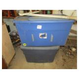 2 LARGE TOTES W/ LIDS