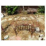 WROUGHT IRON GARDEN BENCH