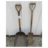 METAL SCOOP SHOVEL ; SPADE SHOVEL