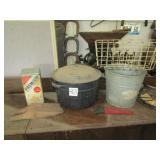 GRANITE CANNER ; GALV. BUCKET; BASKET