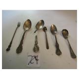 6 STERLING PIECES