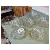 6 CLEAR GLASS SERVING BOWLS