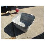 GALV. SQUARE WASH TUB