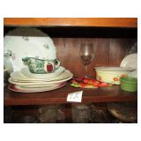 15+ PIECES OF GLASSWARE
