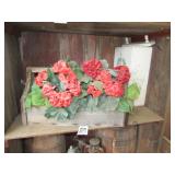 WOOD TOTE ; PAINTED BOX