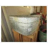 GALV. SQUARE WASH TUB