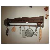 WALL DECOR SHELF ; OLD KITCHEN ITEMS; DECOR
