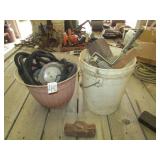 GARDEN HOSES ;PAINT SUPPLIES; SLEDGE HEAD