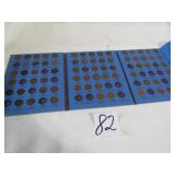 64 LINCOLN PENNIES 1941- 1974 IN FOLDER