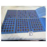 59 LINCOLN PENNIES 1909 -1940 IN FOLDER