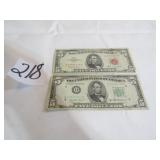 1950B , 1963 $5 RED SEAL