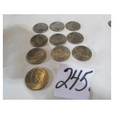 10- BICENTENIAL EISENHOWER DOLLARS