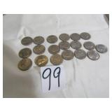 19- 1970'S KENNEDY HALF DOLLARS