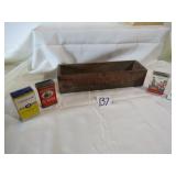 CHEESE BOX ; 4 SPICE TIND INCLUDING FARMERS