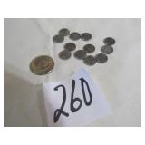12 MEXICAN 10 CENTAUUS COINS ; SUSAN B ANTHONY