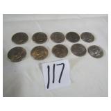 10- 1970'S EISENHOWER DOLLARS