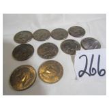 10- 1970'S EISENHOWER DOLLARS