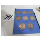 8 - PEACE SILVER DOLLARS 1925 - 1927S